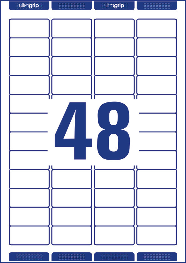 Etykiety adresowe białe Avery Zweckform; A4, 25 ark./op., 45,7 x 21,2 mm - obrazek 2