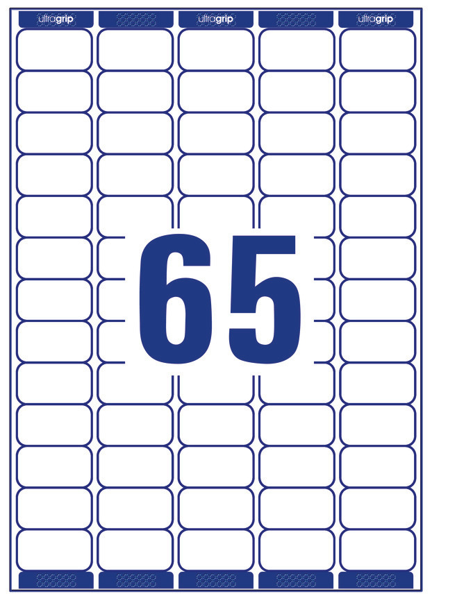 Etykiety adresowe białe Avery Zweckform; A4, 25 ark./op., 38,1 x 21,2 mm - obrazek 2
