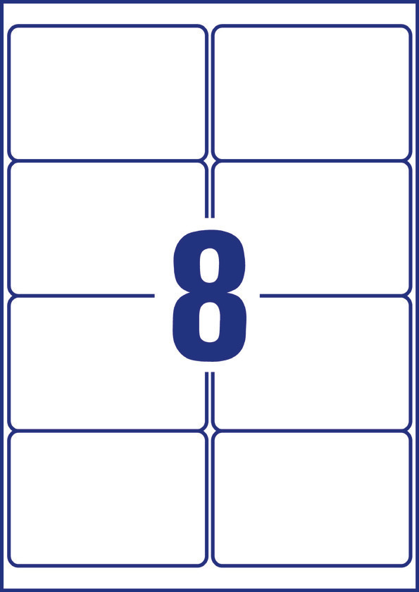 Etykiety polietylenowe ultra resistant Avery Zweckform, A4, 40 ark./op., 99,1 x 67,7mm, białe - obrazek 2