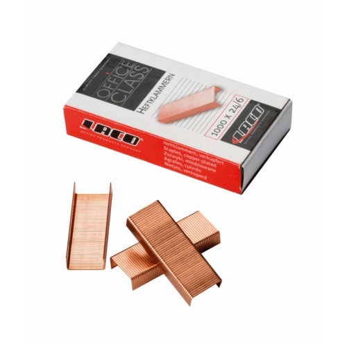 LACO, Zszywki miedziowane 24/6 LA HK24/6M