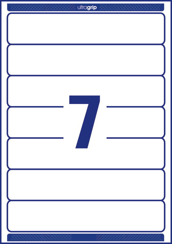 Recyklingowane etykiety na segregatory Avery Zweckform; A4, 30 ark./op., 38 x 192 mm, białe - obrazek 2