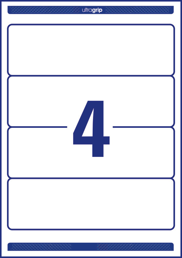 Recyklingowane etykiety na segregatory Avery Zweckform; A4, 30 ark./op., 61 x 192 mm, białe - obrazek 2