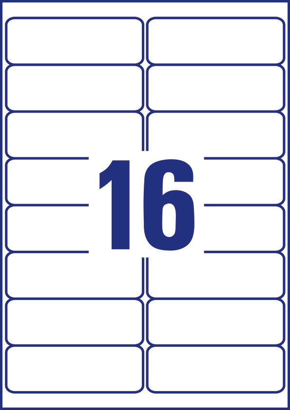 Recyklingowane etykiety adresowe Avery Zweckform; A4, 100 ark./op., 99,1 x 33,9 mm, białe - obrazek 2