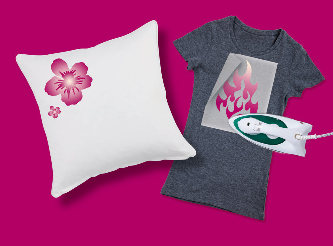 Zestaw do wprasowywania na jasne i ciemne tkaniny; A4, 3 ark. jasne + 2 ark. ciemne + 2 arkusze papieru silikonowego; Avery Zweckform - obrazek 2