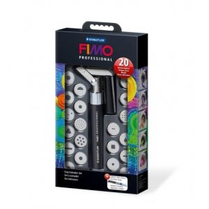 FIMO, Wyciskarka do masy plastycznej, 20 kształtów, metalowe pudełko S 8700 17