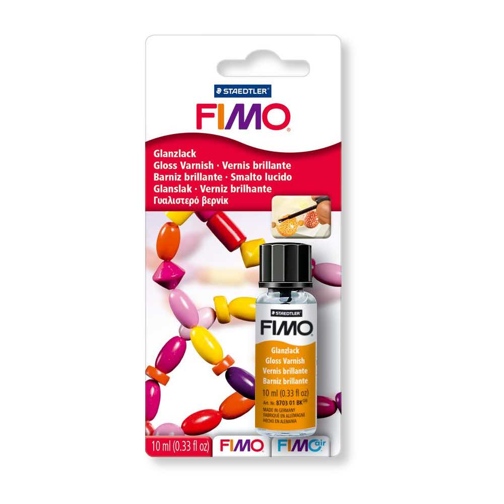 FIMO, Lakier błyszczący, 10 ml, z pędzelkiem S 8703 01 BK