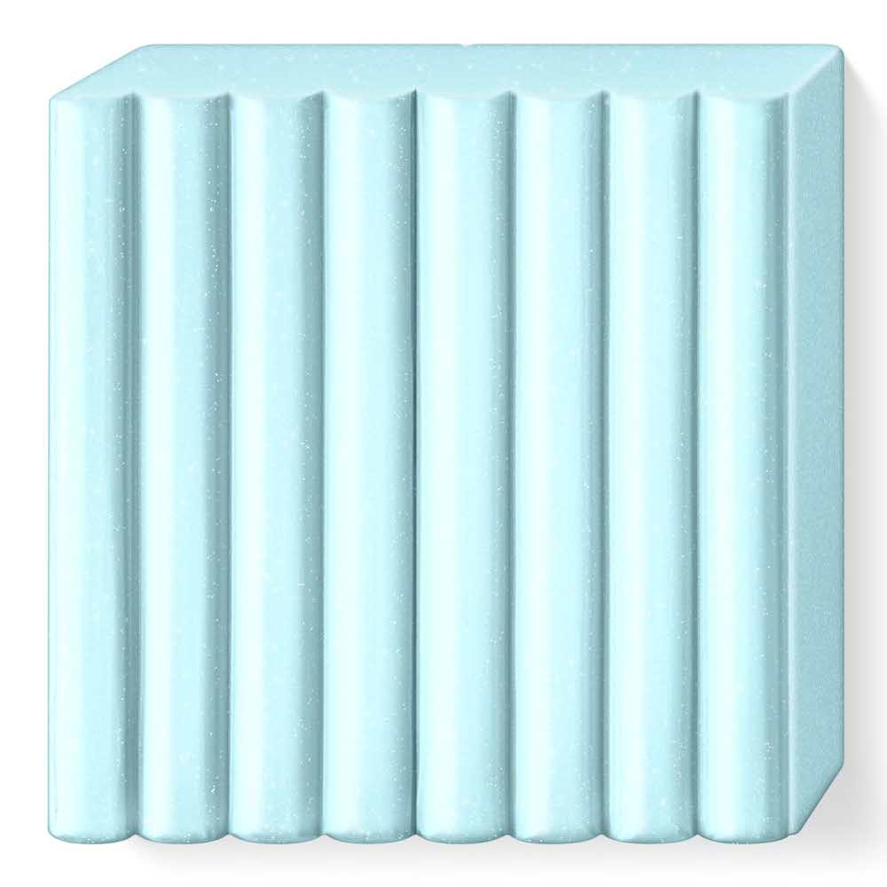FIMO, Masa plastyczna termoutwardzalna Effect, błękitna kryształowa, 57g, kostka S 8020-306 - obrazek 2