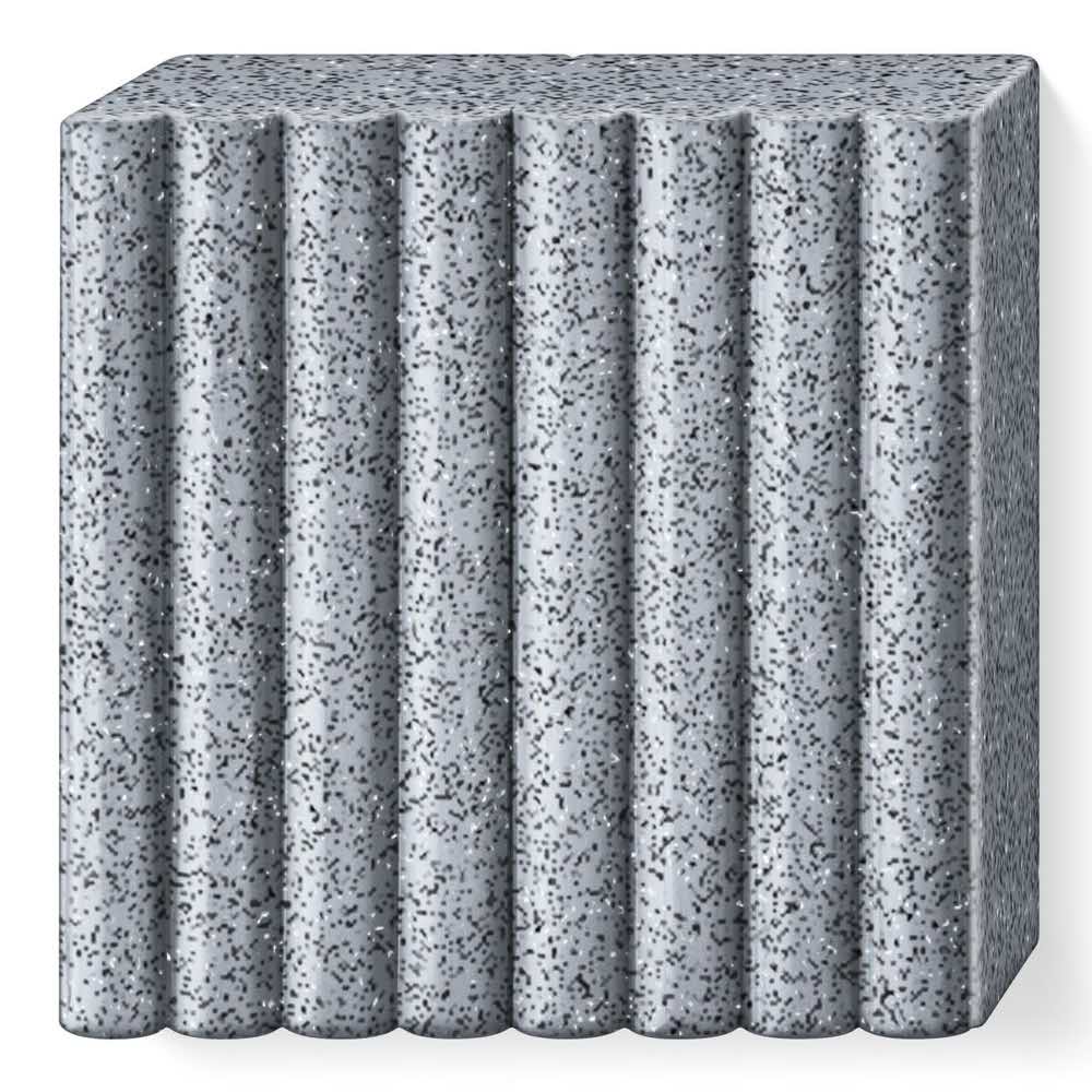 FIMO, Masa plastyczna termoutwardzalna Effect, grafitowa marmurkowa, 57g, kostka S 8020-803 - obrazek 2