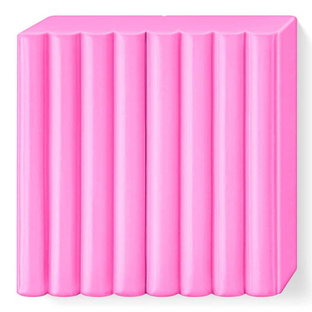FIMO, Masa plastyczna termoutwardzalna Effect, neon różowy, 57g, kostka S 8010-201 - obrazek 2