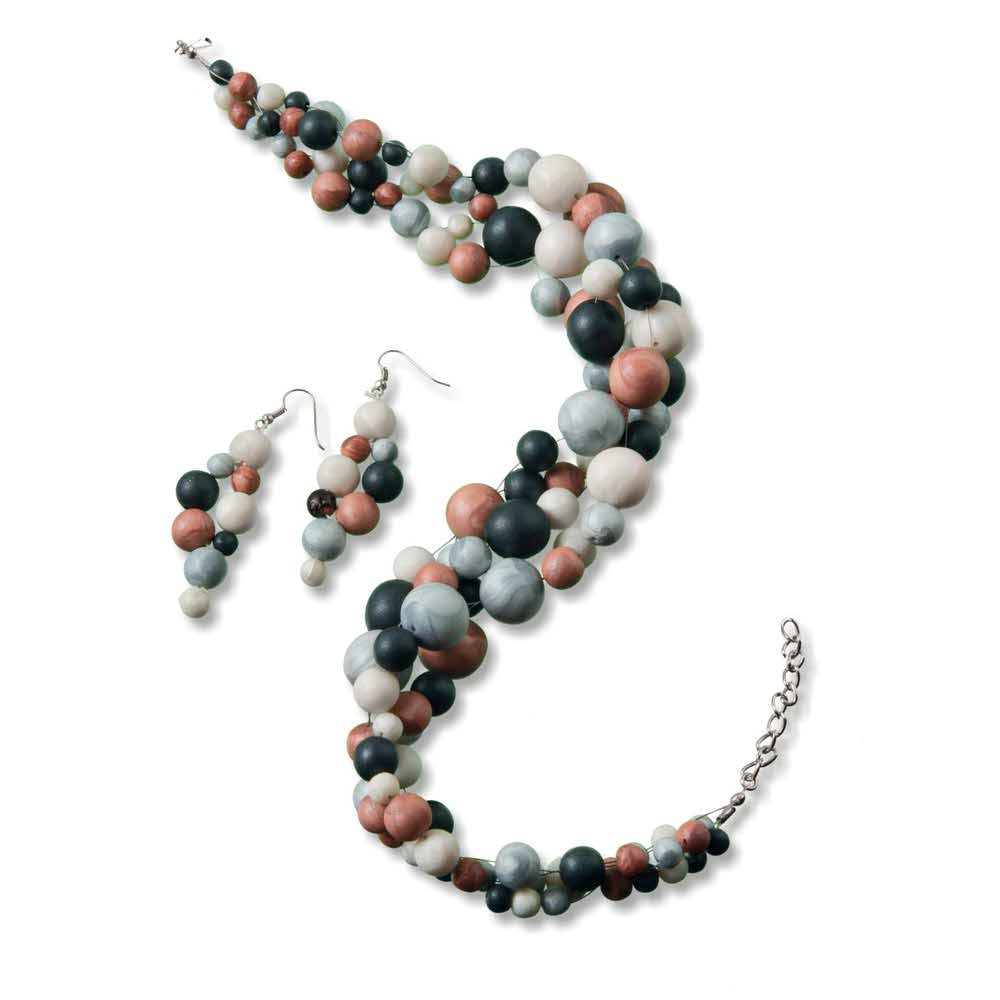 FIMO, Masa plastyczna termoutwardzalna Effect, niebieska agat, przezroczysto perłowa, 57g, kostka S 8020-386 - obrazek 3