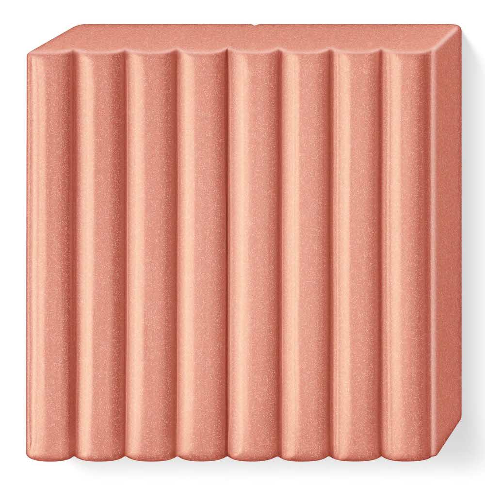 FIMO, Masa plastyczna termoutwardzalna Effect, różana perłowa, 57g, kostka S 8020-207 - obrazek 2