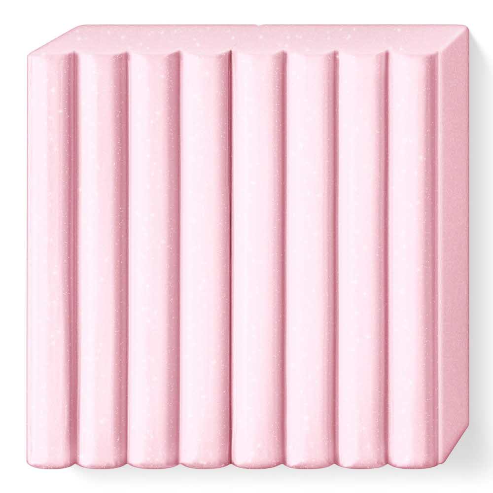 FIMO, Masa plastyczna termoutwardzalna Effect, różowa kryształowa, 57g, kostka S 8020-206 - obrazek 2