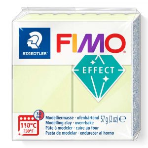 FIMO, Masa plastyczna termoutwardzalna Effect, waniliowa pastelowa, 57g, kostka S 8020-105