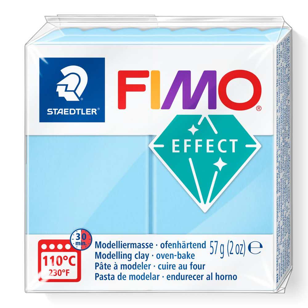 FIMO, Masa plastyczna termoutwardzalna Effect, wodna pastelowa, 57g, kostka S 8020-305