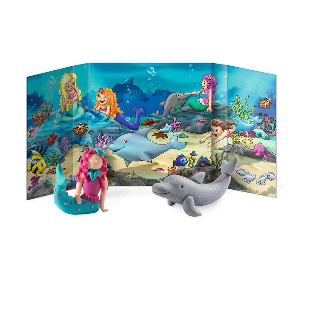 FIMO, Masa plastyczna termoutwardzalna, Form&Play Syrenka, 42g, 4 kostki, zestaw z akcesoriami S 8034 12 - obrazek 5