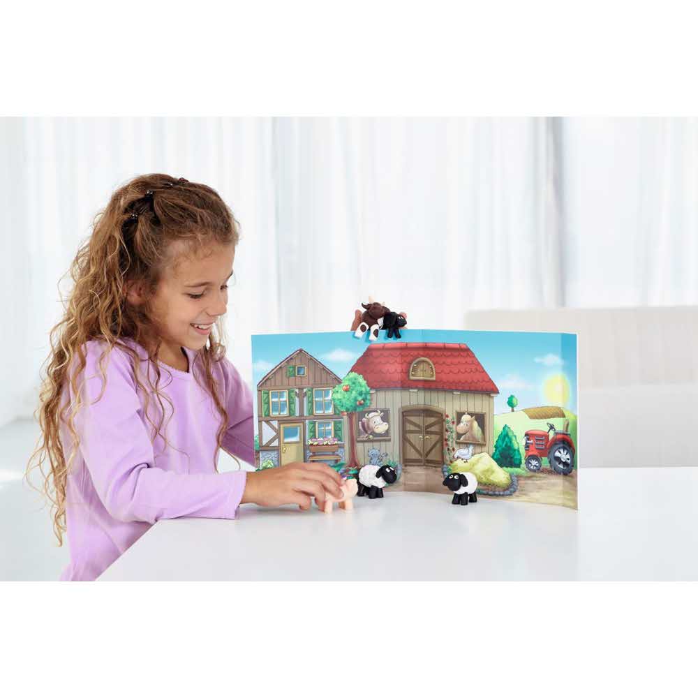 FIMO, Masa plastyczna termoutwardzalna Kids, Form&Play Farma, 42g, 4 kostki, zestaw z akcesoriami S 8034 01 - obrazek 10