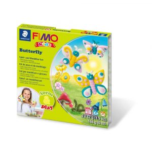 FIMO, Masa plastyczna termoutwardzalna Kids, Form&Play Motyle, 42g, 4 kostki, zestaw z akcesoriami S 8034 10