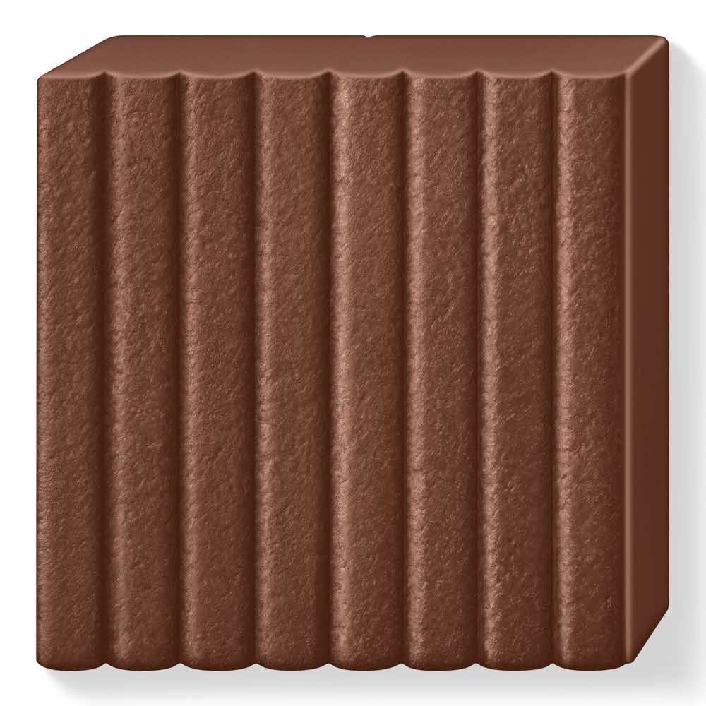 FIMO, Masa plastyczna termoutwardzalna Leather Effect, orzechowa, kostka, 57g S 8010-779 - obrazek 3