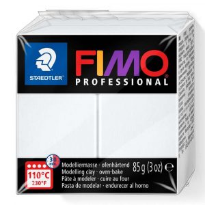 FIMO, Masa plastyczna termoutwardzalna Professional, biała, 85g S 8004-0