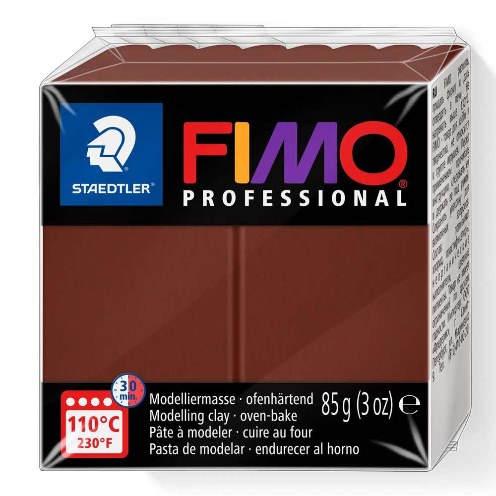 FIMO, Masa plastyczna termoutwardzalna Professional, czekoladowa, 85g S 8004-77