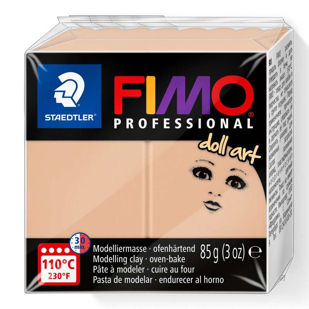 FIMO, Masa plastyczna termoutwardzalna Professional Doll art., cielista ciemna, 85g, 4 szt. S 8027-45