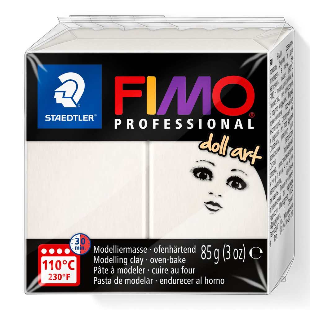 FIMO, Masa plastyczna termoutwardzalna Professional Doll art., porcelanowa transparentna, 85g S 8027-03