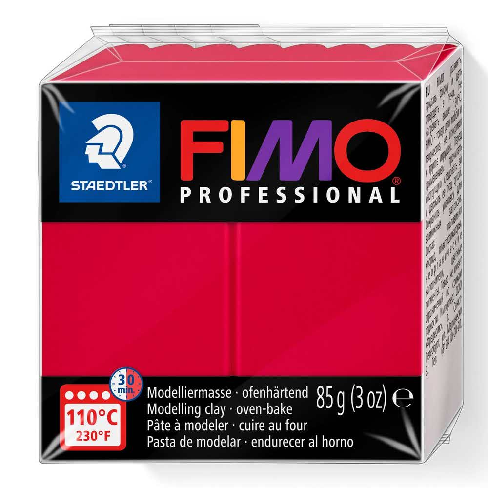FIMO, Masa plastyczna termoutwardzalna Professional, karminowa, 85g S 8004-29