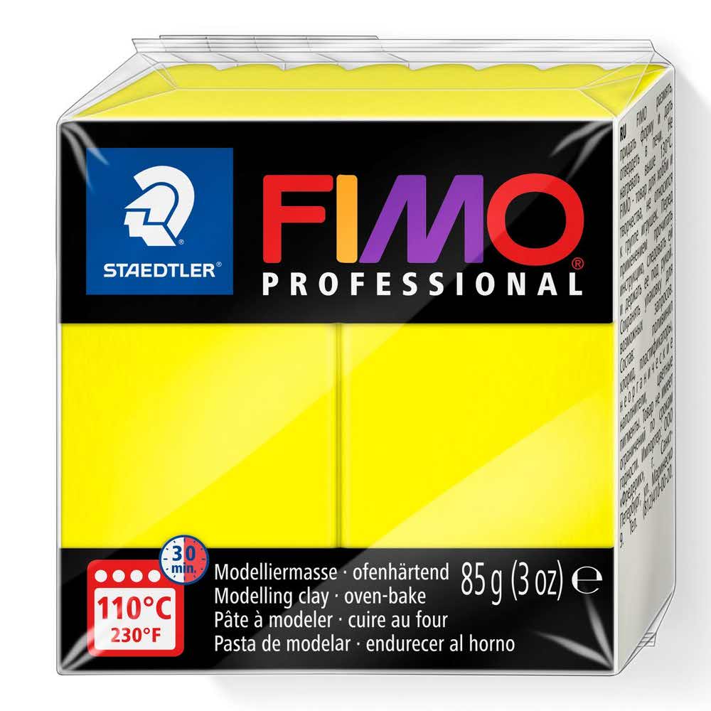 FIMO, Masa plastyczna termoutwardzalna Professional, żółta, 85g S 8004-1