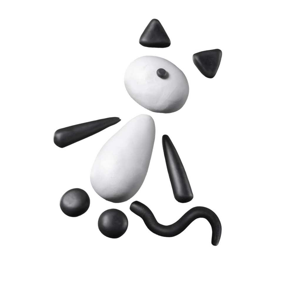 FIMO, Masa plastyczna termoutwardzalna, Śmieszne Koty, 42g, 2 kostki, zestaw z akcesoriami S 8035 10