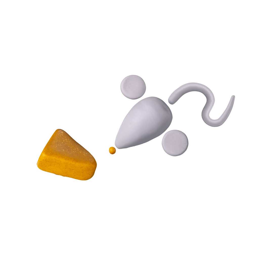 FIMO, Masa plastyczna termoutwardzalna, Śmieszne Myszki, 42g, 2 kostki, zestaw z akcesoriami S 8035 11 - obrazek 2