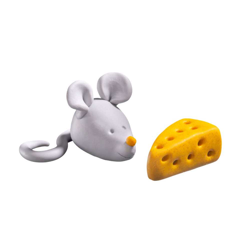 FIMO, Masa plastyczna termoutwardzalna, Śmieszne Myszki, 42g, 2 kostki, zestaw z akcesoriami S 8035 11 - obrazek 3