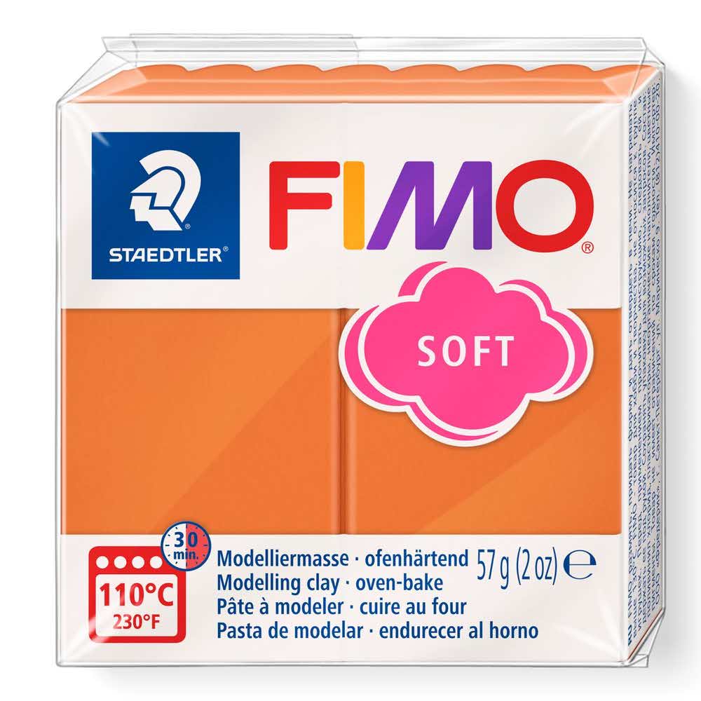 FIMO, Masa plastyczna termoutwardzalna Soft, koniakowa, 57g, kostka S 8020-76