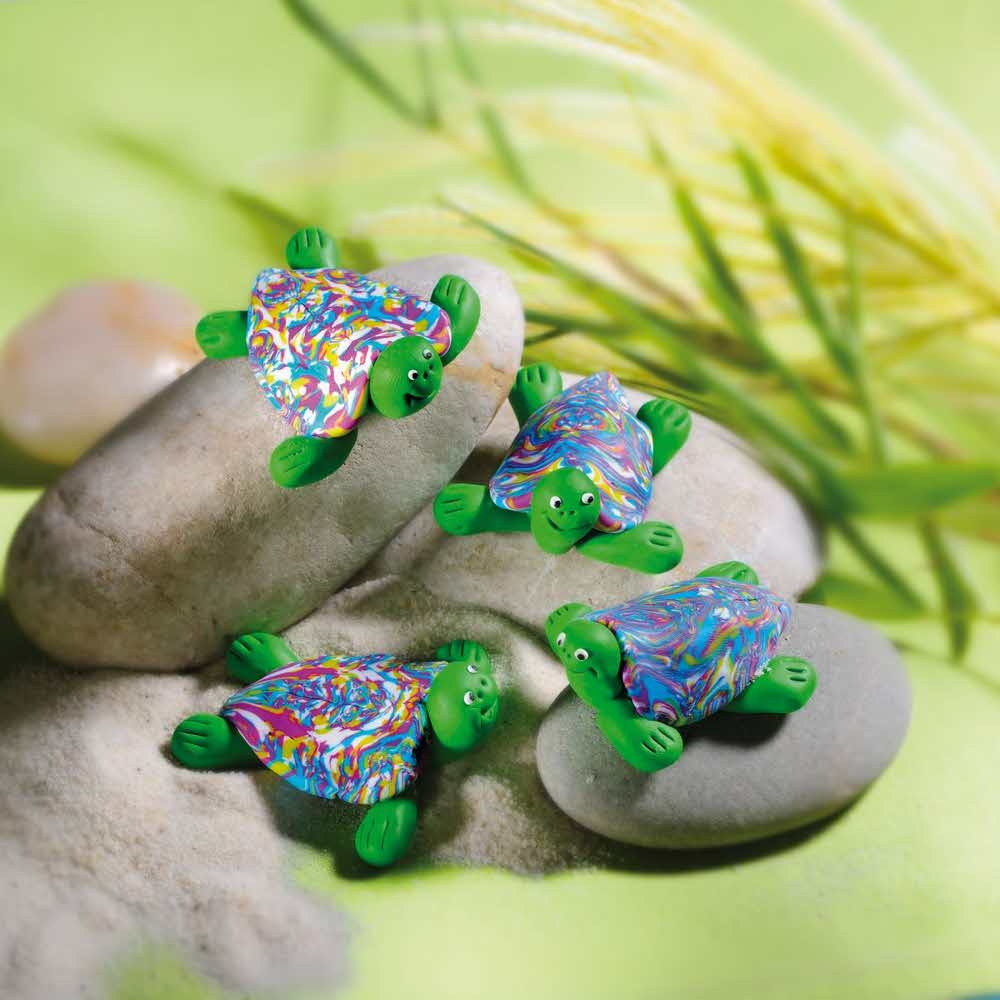 FIMO, Masa plastyczna termoutwardzalna Soft, seledynowa, 57g, kostka S 8020-50 - obrazek 5