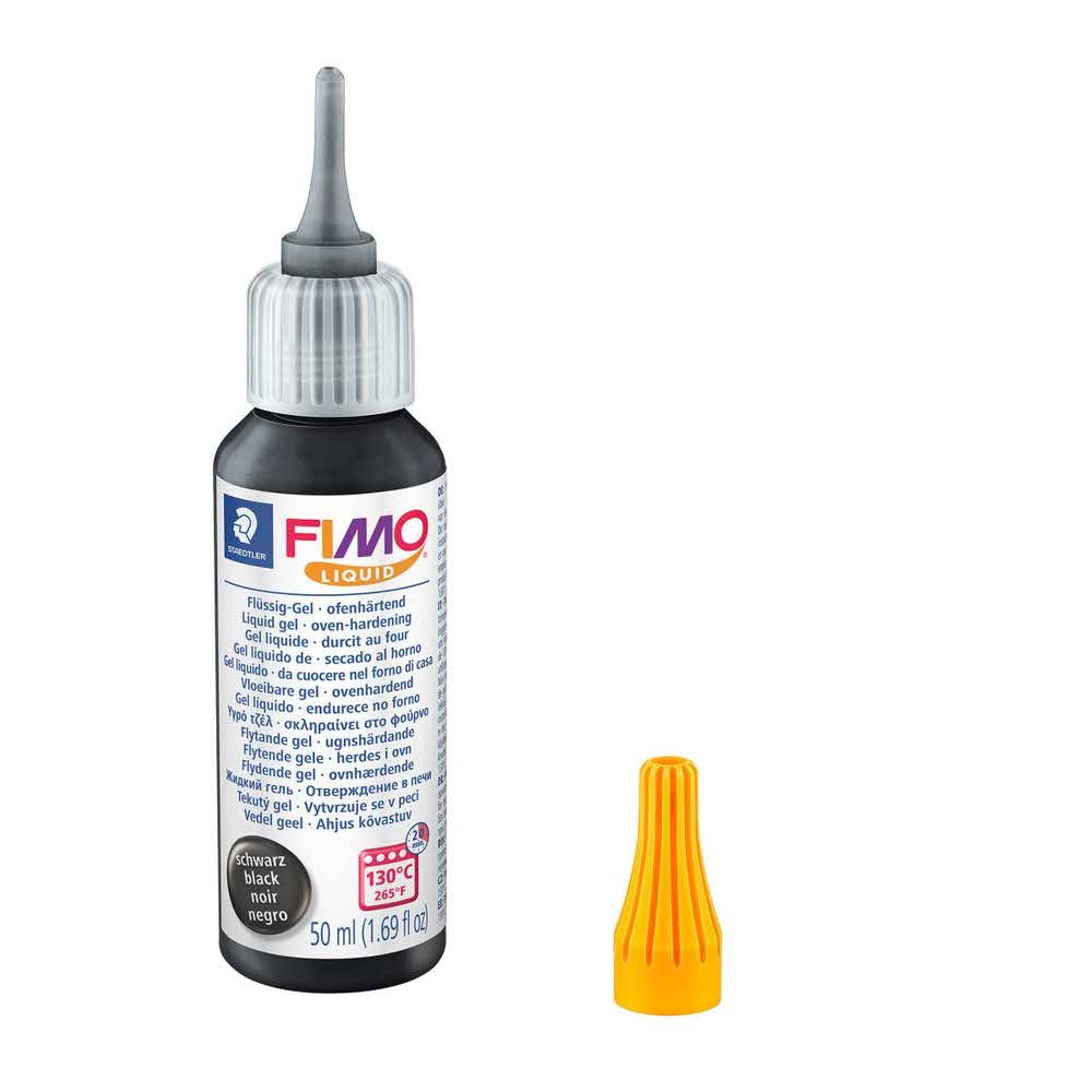 FIMO, Płynna modelina termoutwardzalna Fimo® Liquid, czarna, 50 ml S 8050-9 - obrazek 2