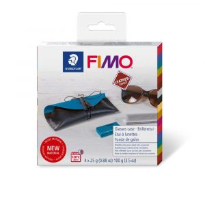 FIMO, Zestaw Fimo Leather Effect, Etui, 4 kostki 25g + akcesoria S 8015 DIY4