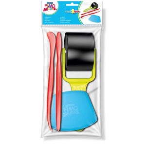 FIMO, Zestaw narzędzi do modelowania, Work&Play, wałeczek, szpatułki, nożyk S 8700 31