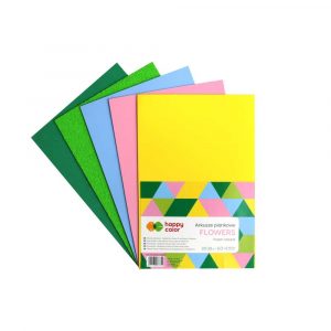 Happy Color, Arkusze piankowe FLOWERS, 5 kolorów, A4, 5 arkuszy HA 7130 2030-FLOWER