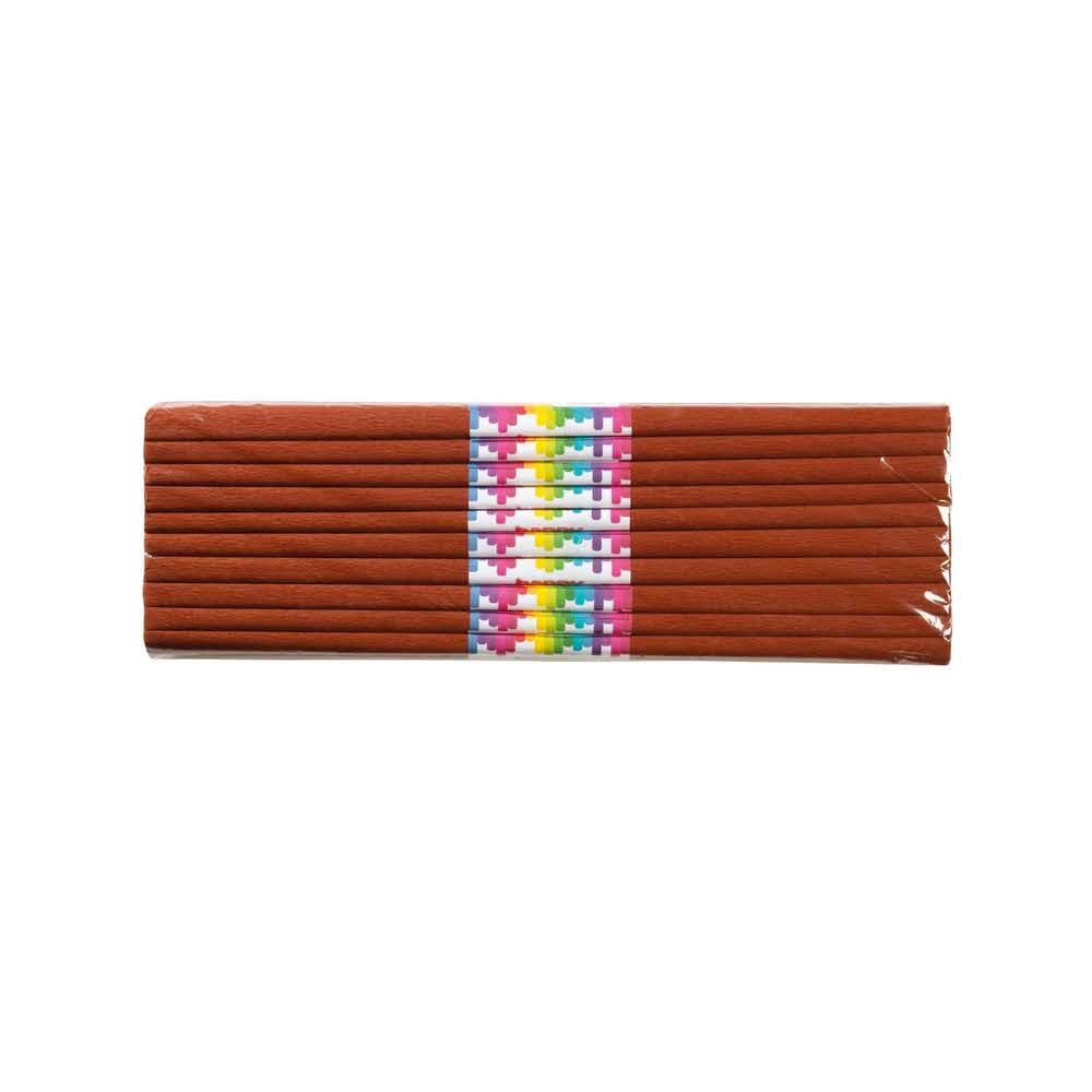 Happy Color, Bibuła marszczona, brązowa, 50x200 cm, 10 rolek HA 3640 5020-7