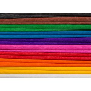 Happy Color, Bibuła marszczona MIX A, 10 kolorów, 25x200 cm, 10 rolek HA 3640 2521-MIX A