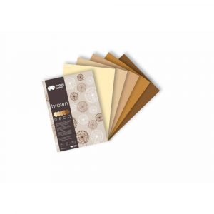 Happy Color, Blok Deco Brown, 5 kolorów, A4, 170g, 20 arkuszy HA 3717 2030-072