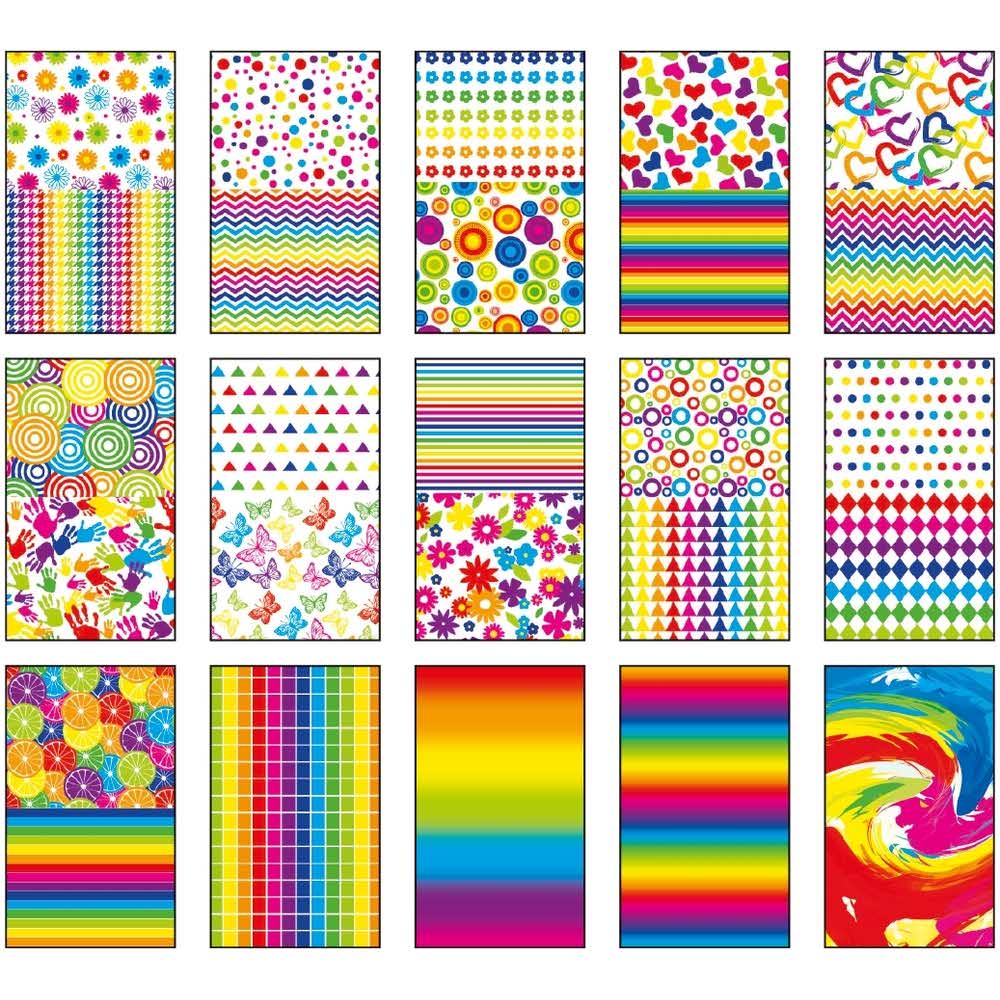 Happy Color, Blok z motywami COLORS, A4, 80g, 15 arkuszy, 27 motywów HA 3808 2030-C - obrazek 2