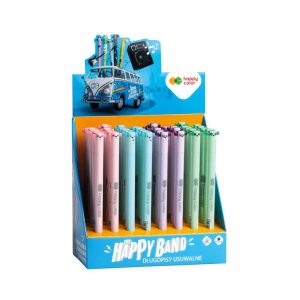 Happy Color, Display -Długopisy wymazywalne USZAKI PASTEL, niebieski, 0.5 mm, 40 szt. HA 4120 01UP-KP40