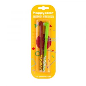 Happy Color, Długopis wymazywalny ŻYRAFY, niebieski, 0.5 mm, blister, 2 szt. HA AKPB7371-3 BK2