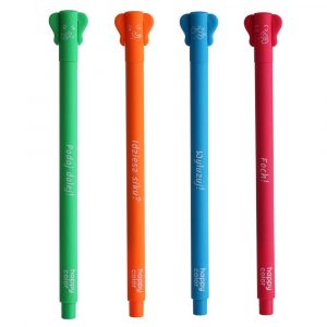 Happy Color, Długopis żelowy Feelingi ELEPHANTS, niebieski, 0.5 mm, blister, 2 szt. HA AGPB4474-3 BK2