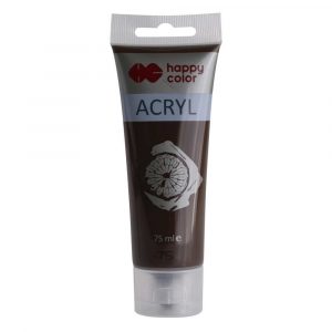 Happy Color, Farba akrylowa, ciemnobrązowa, 75 ml HA 7370 0075-75