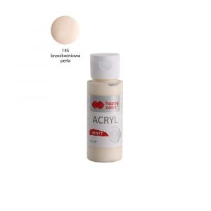 Happy Color, Farba akrylowa MATT, brzoskwiniowa perła, 60 ml HA 7375 0060-145