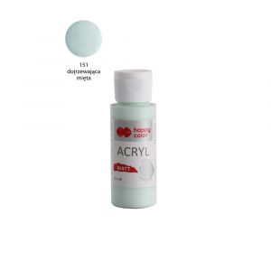 Happy Color, Farba akrylowa MATT, dojrzewająca mięta, 60 ml HA 7375 0060-151