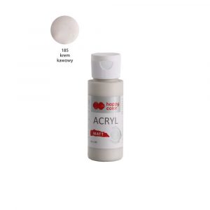 Happy Color, Farba akrylowa MATT, krem kawowy, 60 ml HA 7375 0060-185