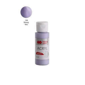 Happy Color, Farba akrylowa MATT, liliowy bez, 60 ml HA 7375 0060-166