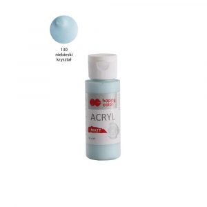 Happy Color, Farba akrylowa MATT, niebieski kryształ, 60 ml HA 7375 0060-130